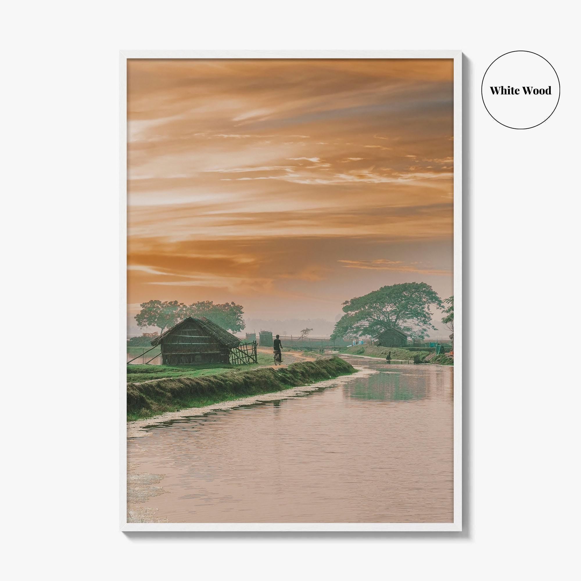 Bangladesh Fine Art Photo Print, Village Wall Decor, Rural Poster, Asia