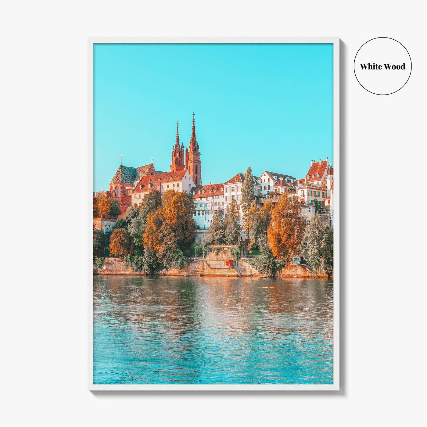 Basel Fine Art Photo Print, Basler Münster, Rhine River, Switzerland