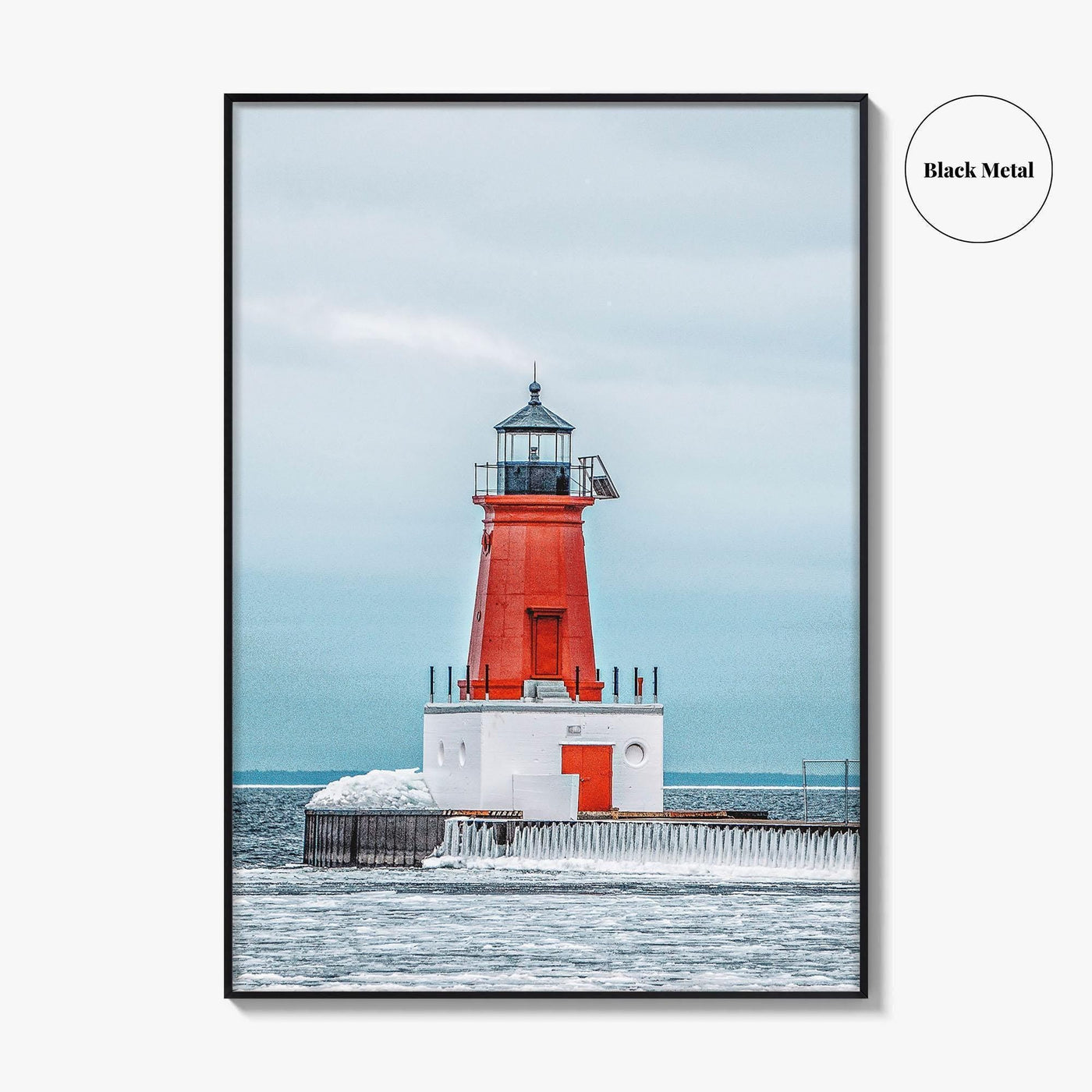 Ann Arbor Fine Art Photo Print, Michigan Lighthouse Wall Decor Poster, USA