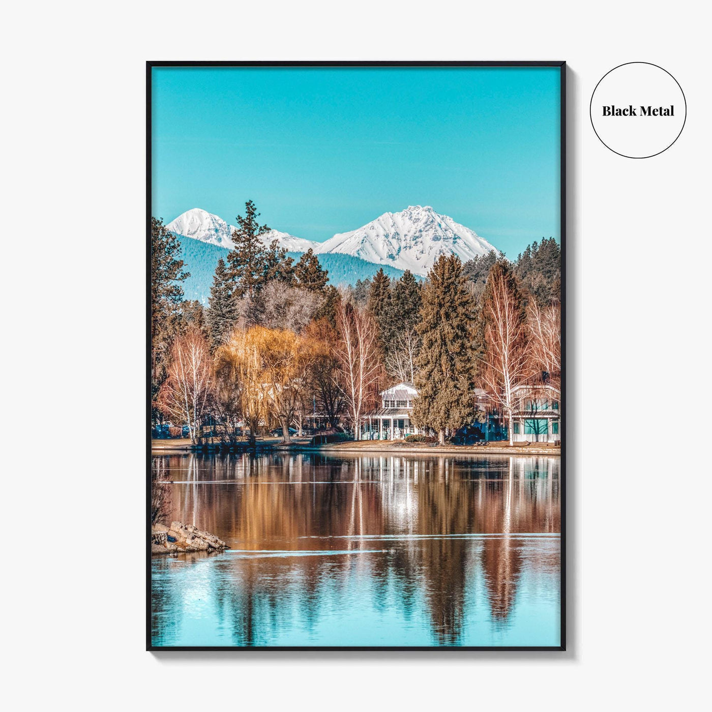 Bend Fine Art Photo Print, Mirror Pond Deschutes River, Oregon USA Wall Decor Poster