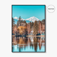 Bend Fine Art Photo Print, Mirror Pond Deschutes River, Oregon USA Wall Decor Poster