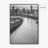 Austin Skyline Black and White Fine Art Photo Print, Texas, USA Poster, Wall Decor