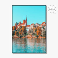 Basel Fine Art Photo Print, Basler Münster, Rhine River, Switzerland
