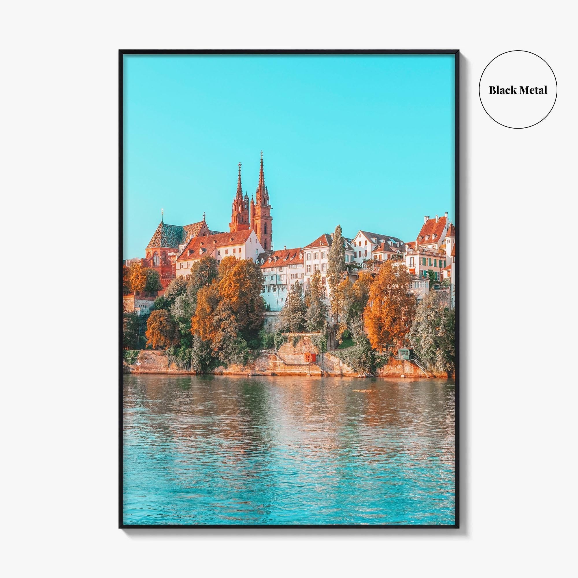 Basel Fine Art Photo Print, Basler Münster, Rhine River, Switzerland