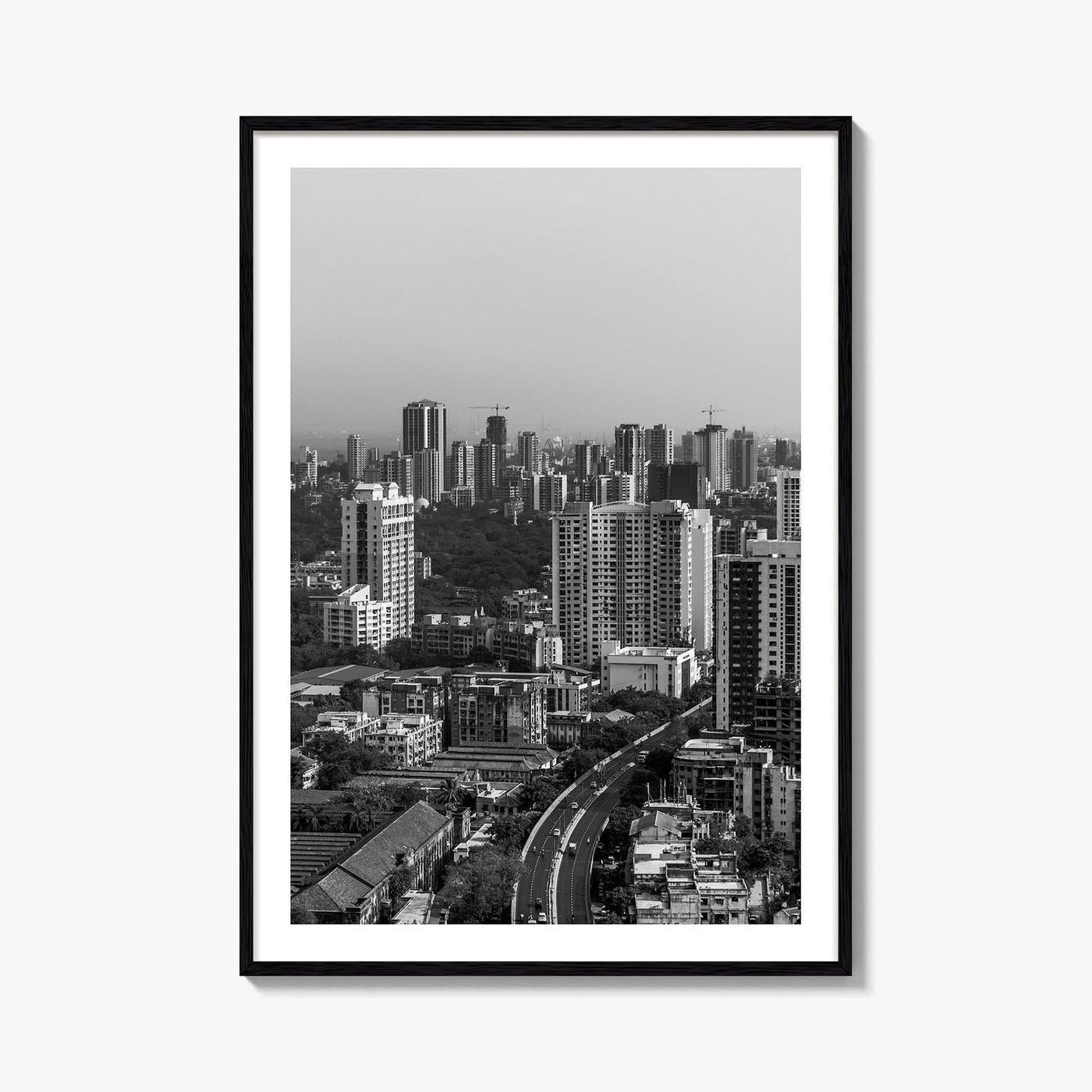 Mumbai Black and White Fine Art Photo Print, Bombay, Maharashtra India, Wall Decor Poster
