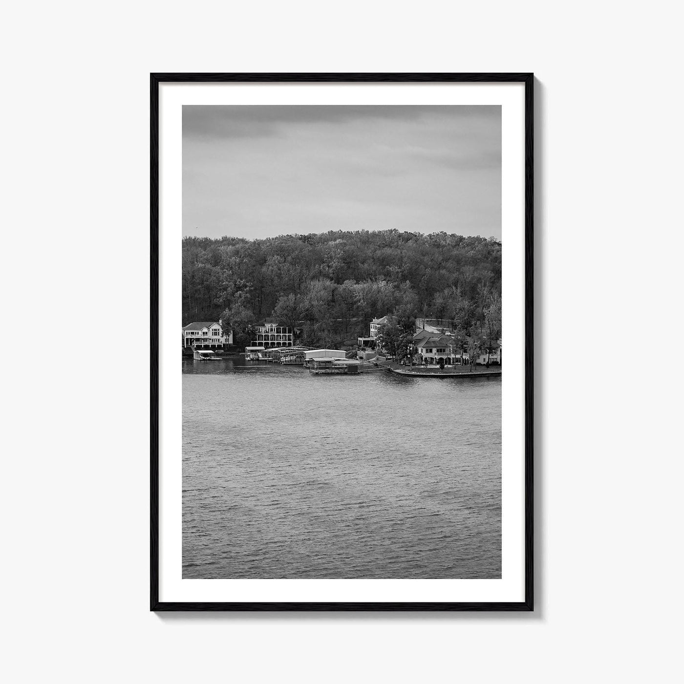 Lake of the Ozarks Black and White Fine Art Photo Print, Missouri Poster