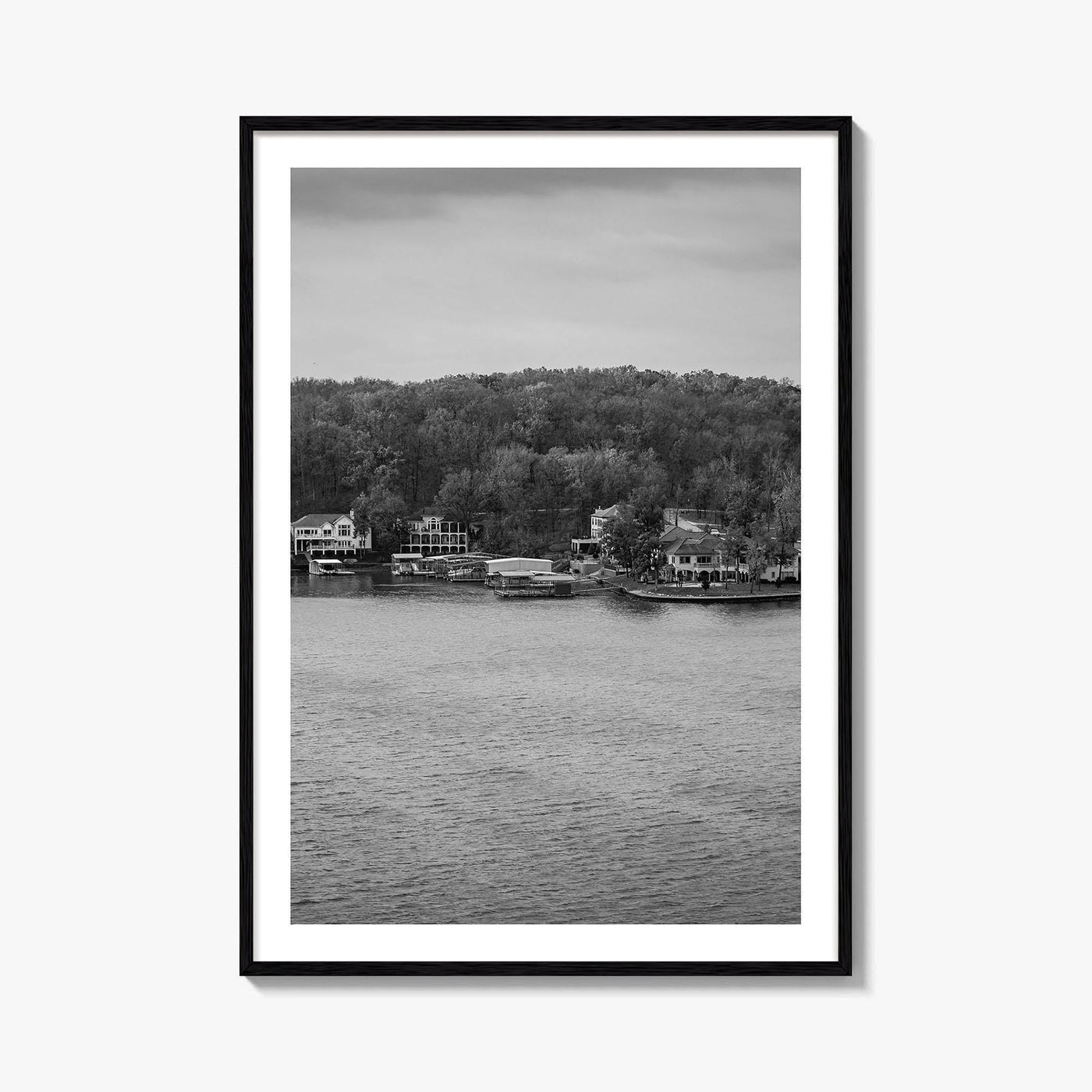 Lake of the Ozarks Black and White Fine Art Photo Print, Missouri Poster