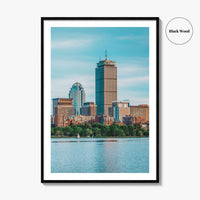 Boston Skyline Fine Art Photo Print, Charles River, Cambridge Massachusetts, USA Wall Decor