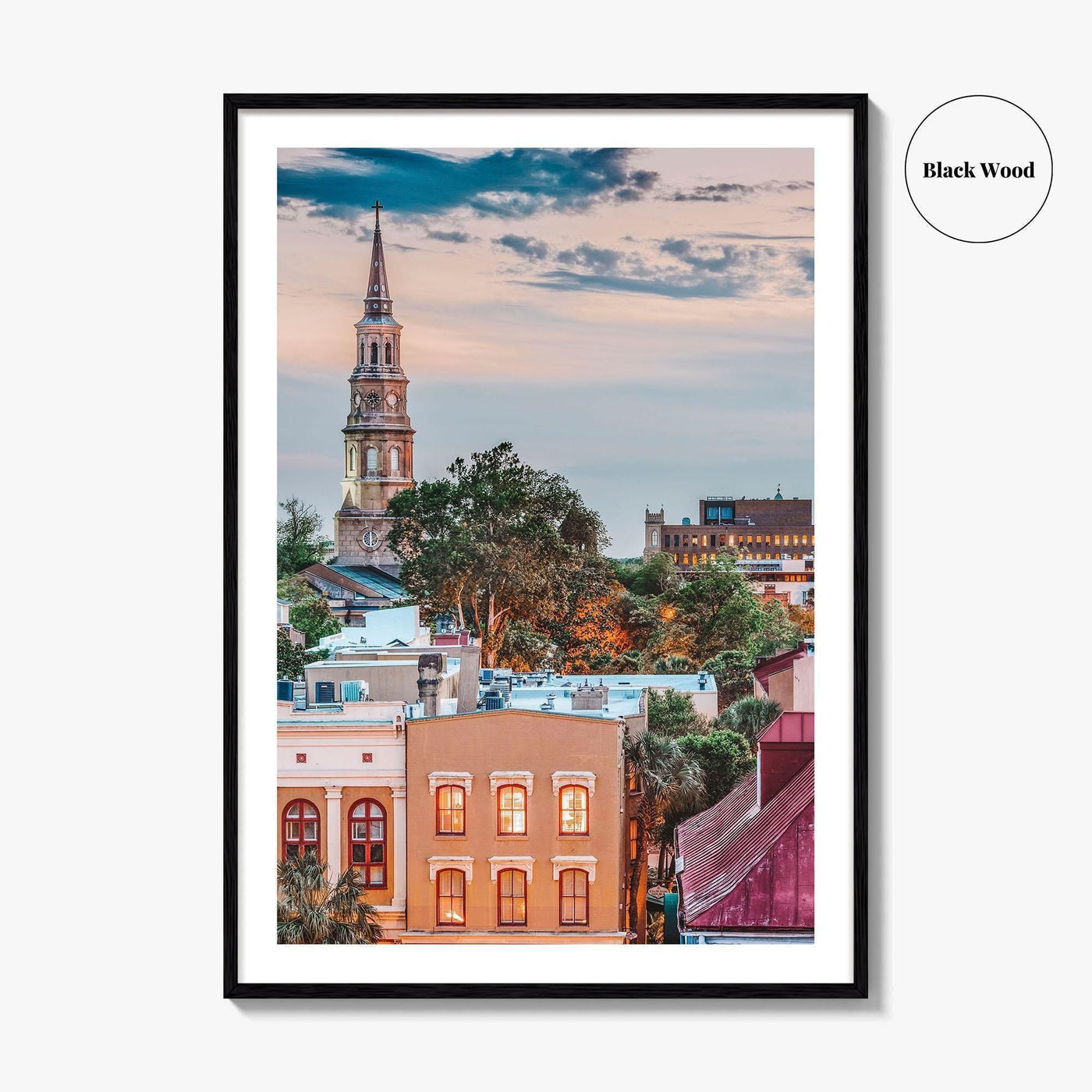 Charleston South Carolina Skyline Fine Art Photo Print, Wall Poster, USA