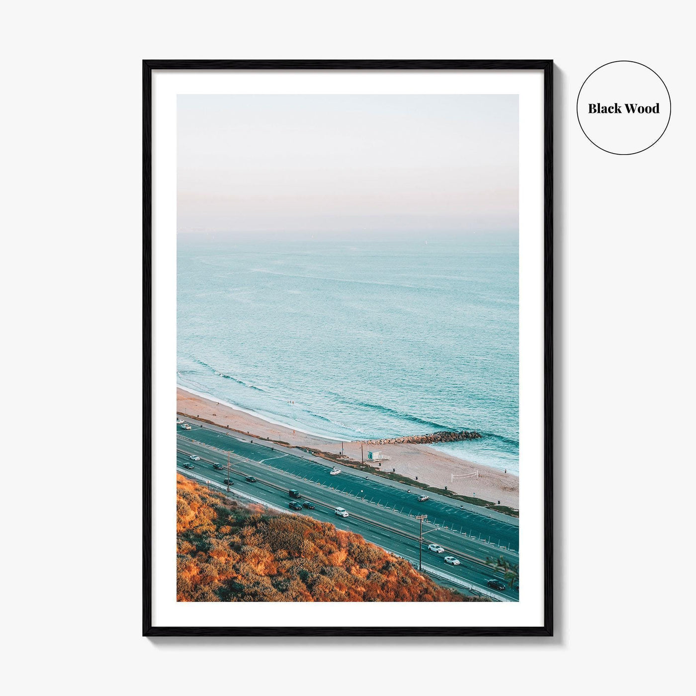 Pacific Palisades Fine Art Photo Print, Pacific Coast Highway, Los Angeles, California Poster