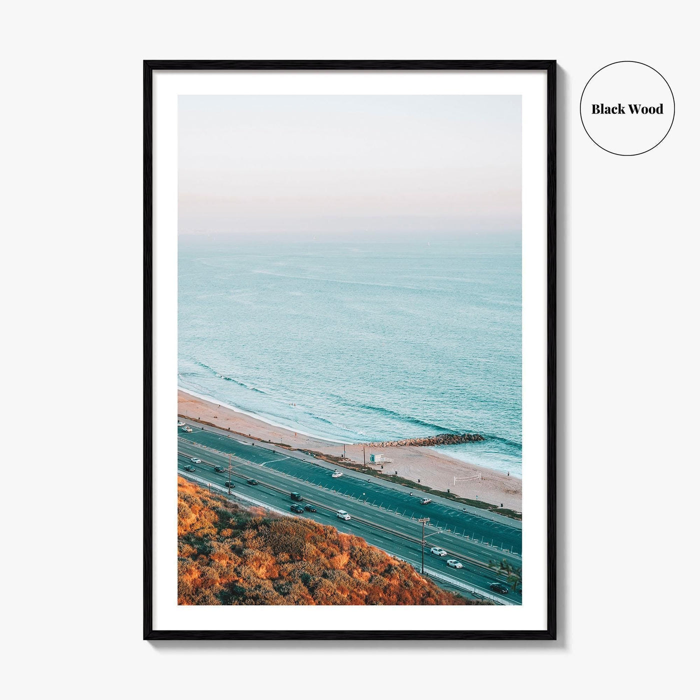 Pacific Palisades Fine Art Photo Print, Pacific Coast Highway, Los Angeles, California Poster