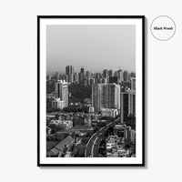 Mumbai Black and White Fine Art Photo Print, Bombay, Maharashtra India, Wall Decor Poster