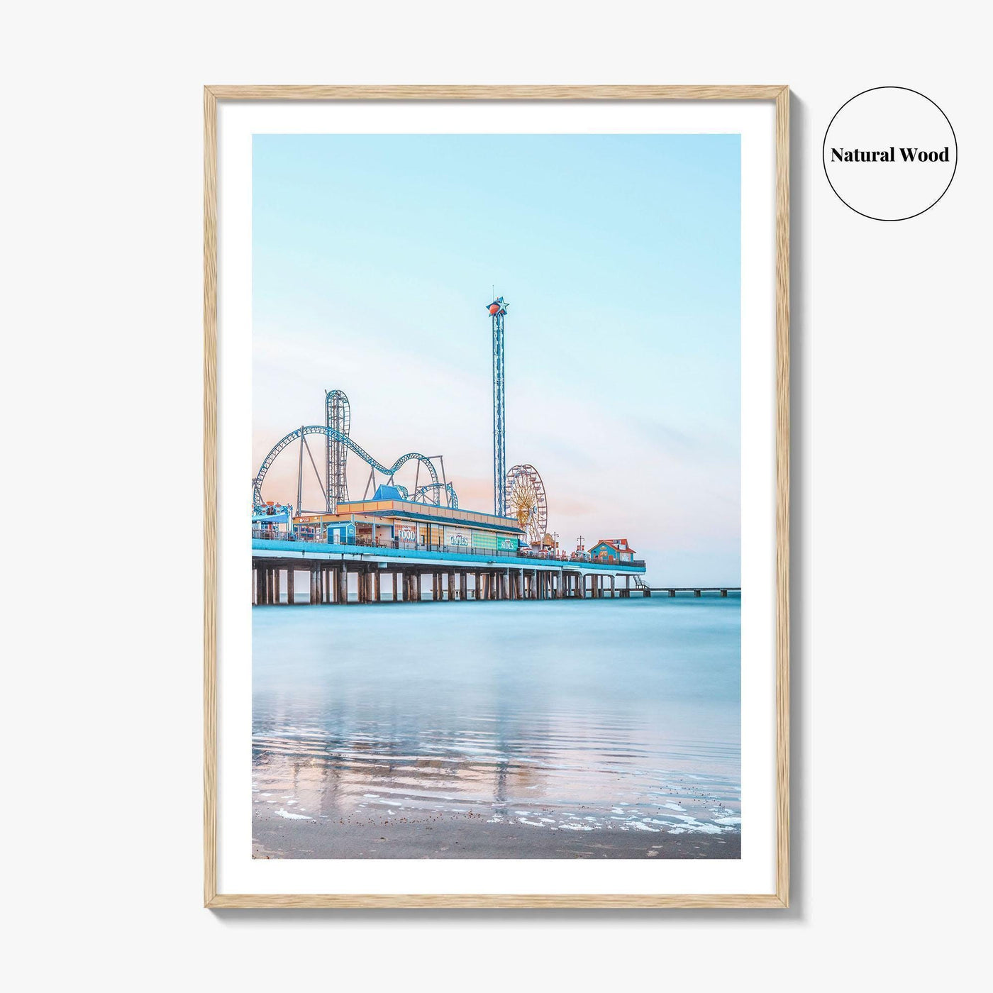 Galveston Fine Art Photo Print, Texas, USA, Pleasure Pier Wall Poster