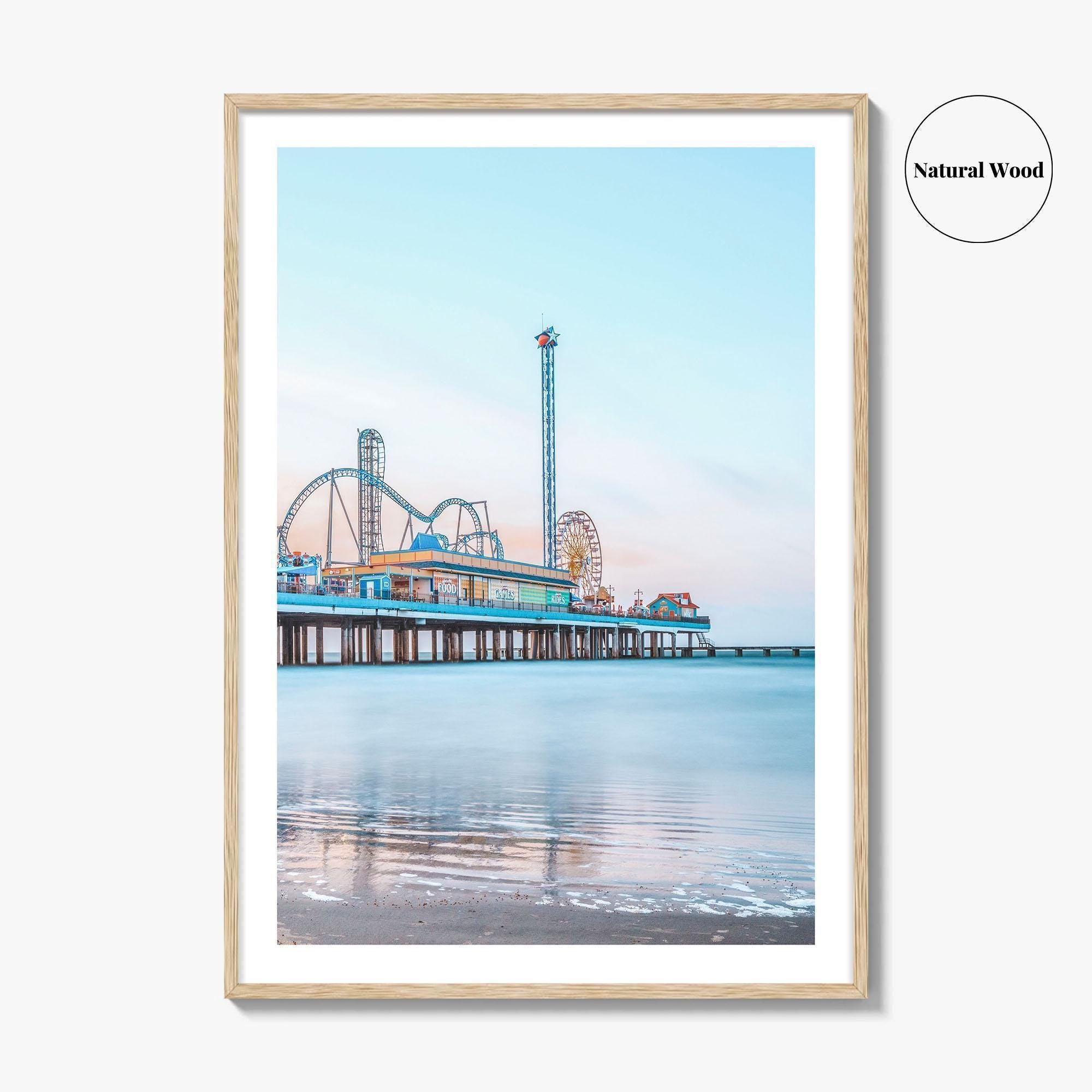 Galveston Fine Art Photo Print, Texas, USA, Pleasure Pier Wall Poster