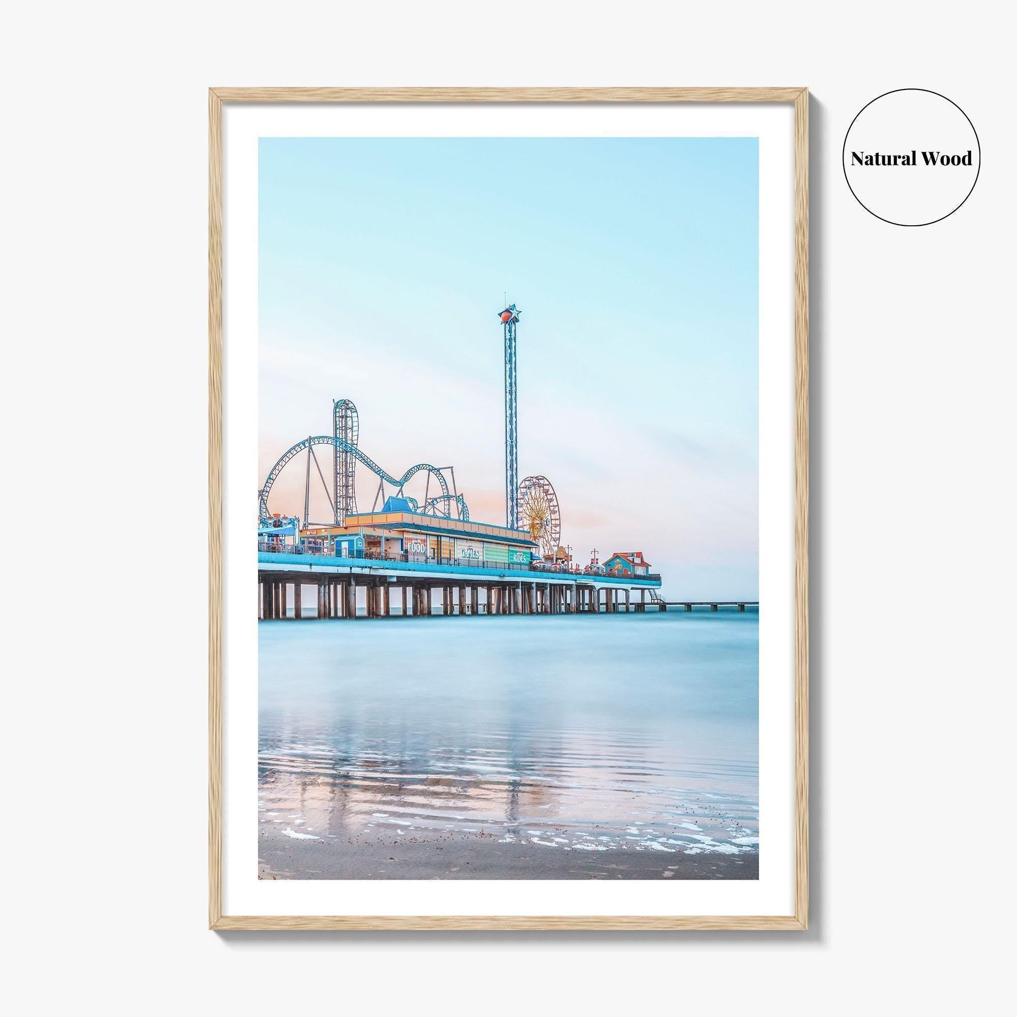 Galveston Fine Art Photo Print, Texas, USA, Pleasure Pier Wall Poster