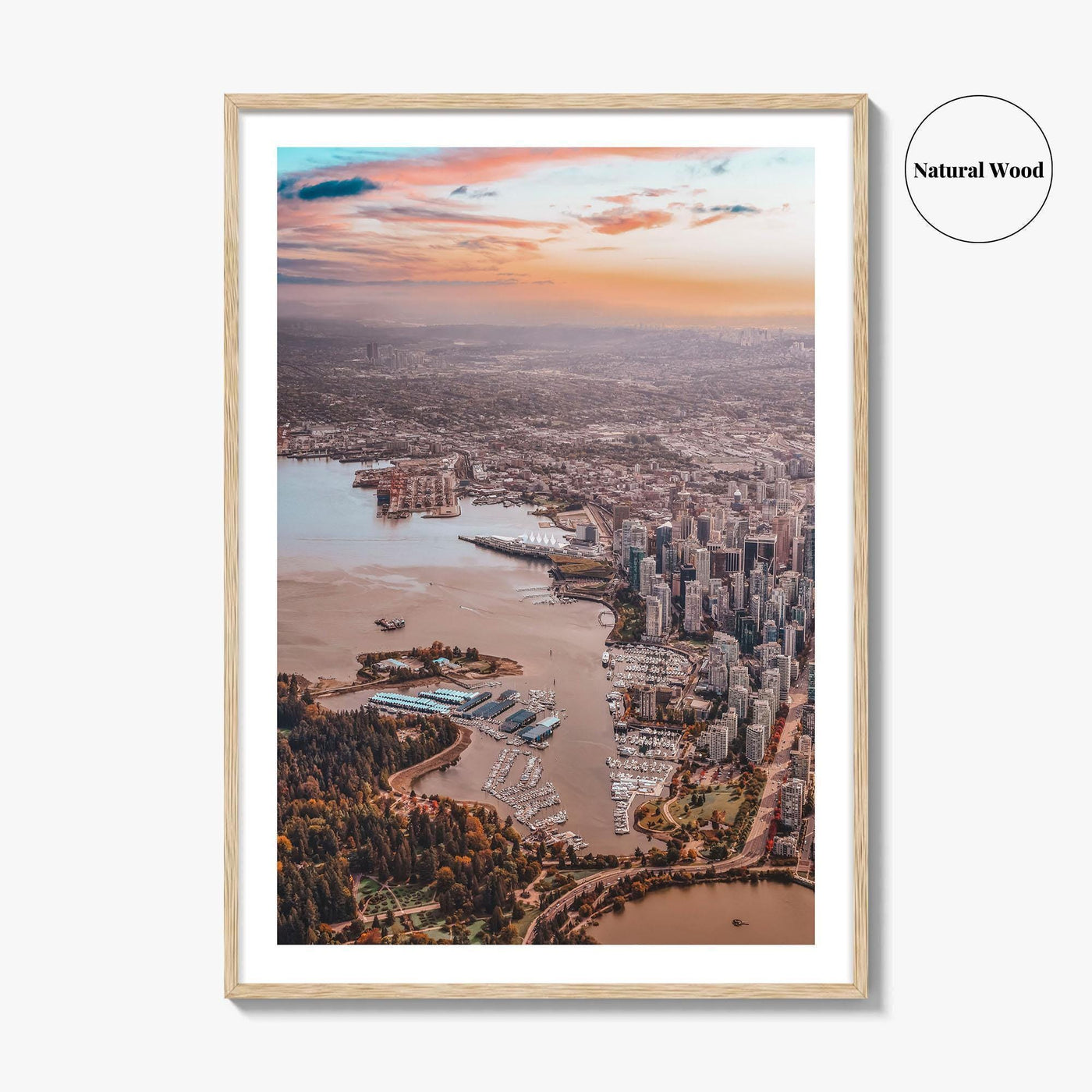 Vancouver Skyline Fine Art Photo Print, Downtown, Stanley Park, BC, Canada, Harbour, Poster