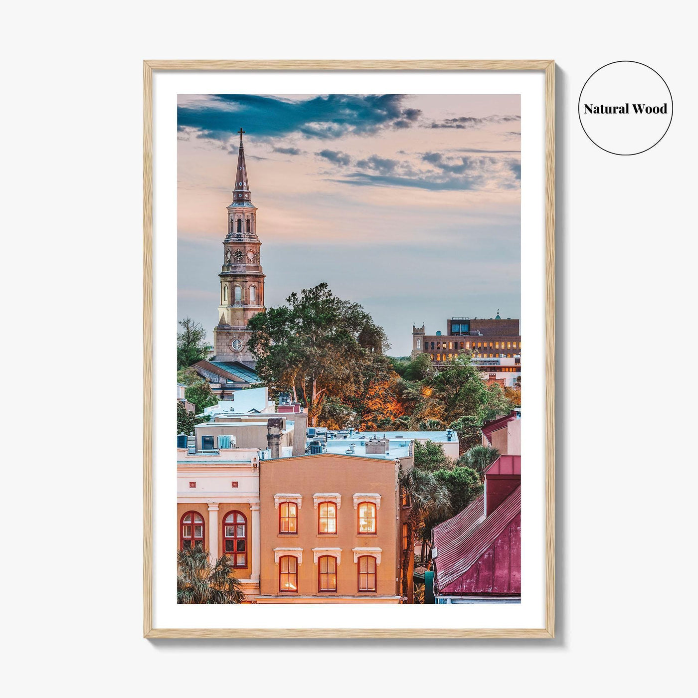 Charleston South Carolina Skyline Fine Art Photo Print, Wall Poster, USA