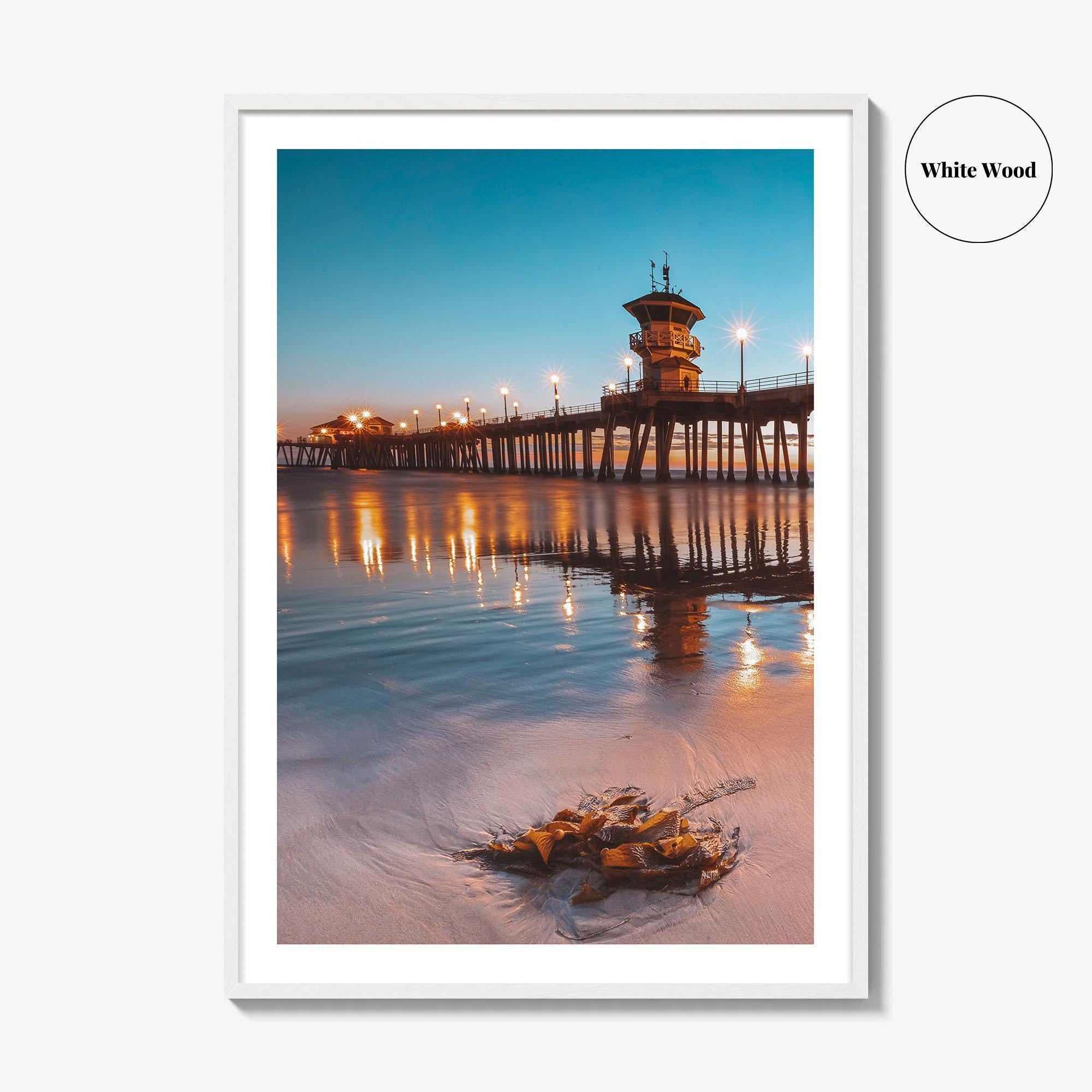 Huntington Beach Pier Fine Art Photo Print, Orange County, California USA Wall Poster