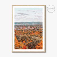 Traverse City Skyline Fine Art Photo Print, Downtown, Michigan, USA Wall Decor Poster