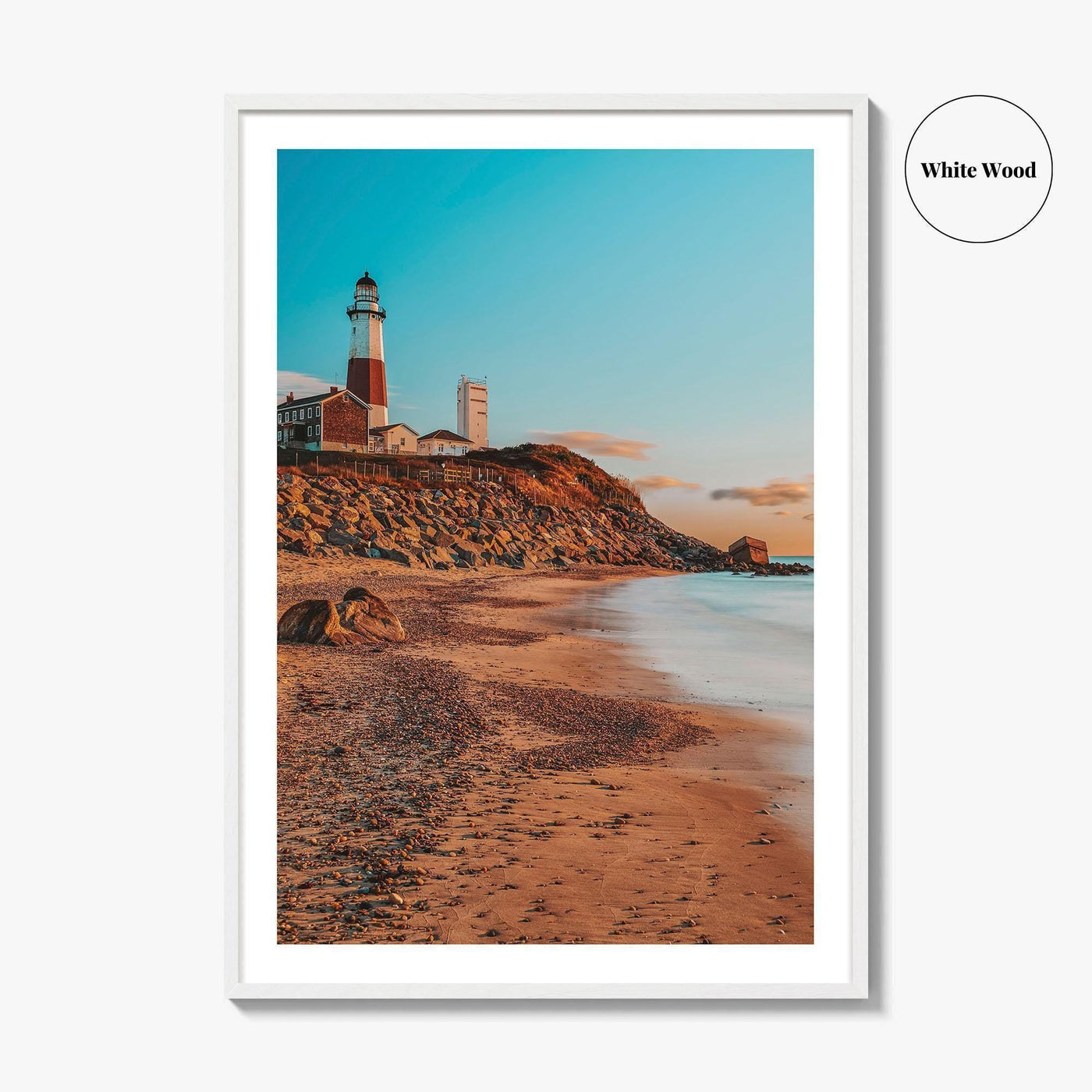 Montauk Fine Art Photo Print, Lighthouse Beach, Long Island New York Wall Decor Poster