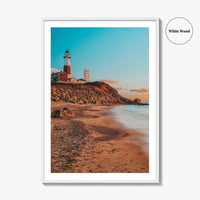Montauk Fine Art Photo Print, Lighthouse Beach, Long Island New York Wall Decor Poster