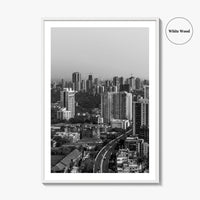 Mumbai Black and White Fine Art Photo Print, Bombay, Maharashtra India, Wall Decor Poster