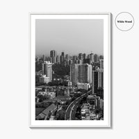 Mumbai Black and White Fine Art Photo Print, Bombay, Maharashtra India, Wall Decor Poster
