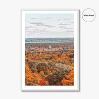 Traverse City Skyline Fine Art Photo Print, Downtown, Michigan, USA Wall Decor Poster