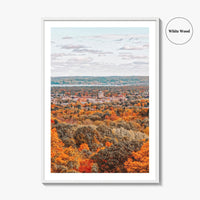 Traverse City Skyline Fine Art Photo Print, Downtown, Michigan, USA Wall Decor Poster