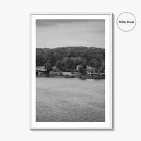 Lake of the Ozarks Black and White Fine Art Photo Print, Missouri Poster