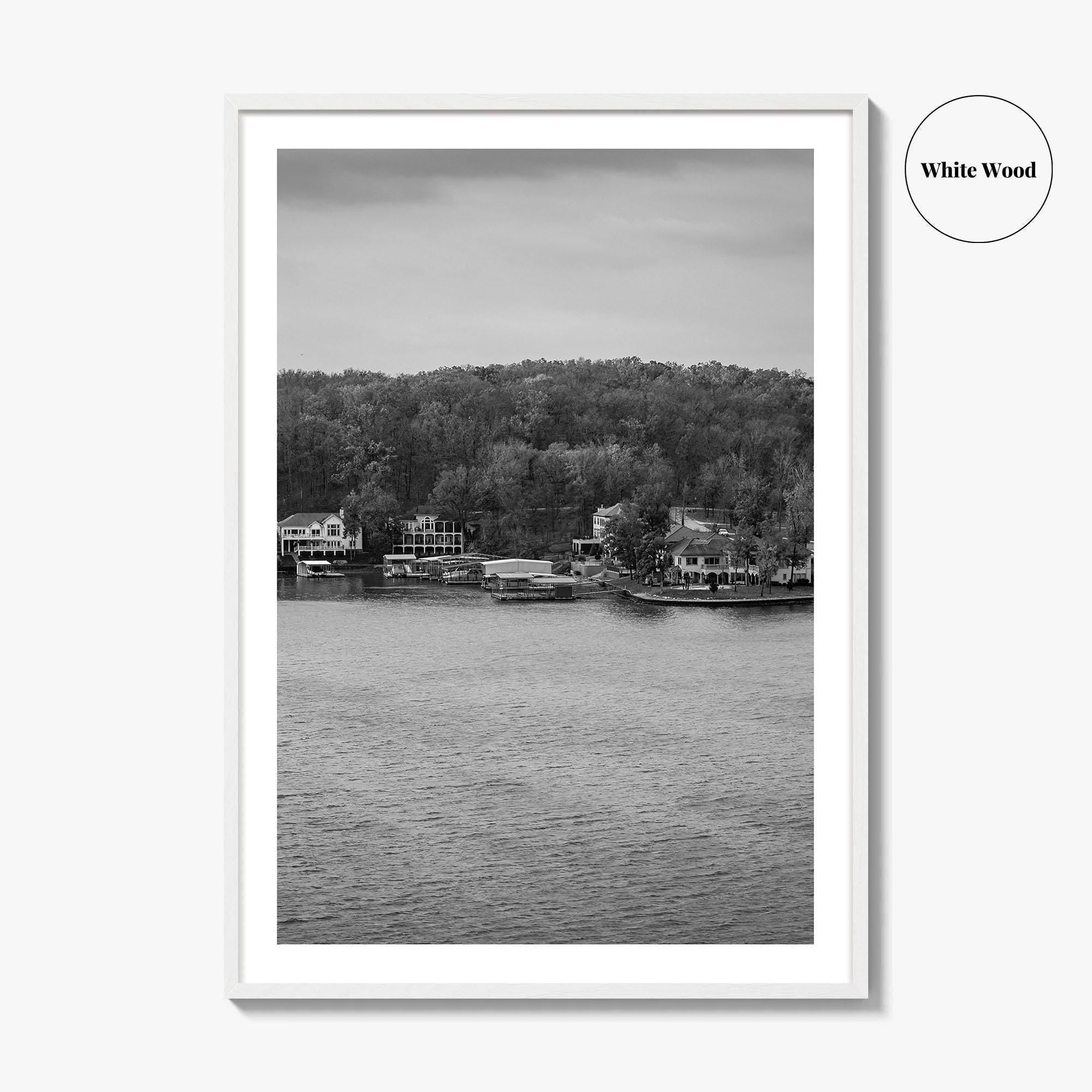 Lake of the Ozarks Black and White Fine Art Photo Print, Missouri Poster
