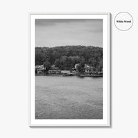 Lake of the Ozarks Black and White Fine Art Photo Print, Missouri Poster