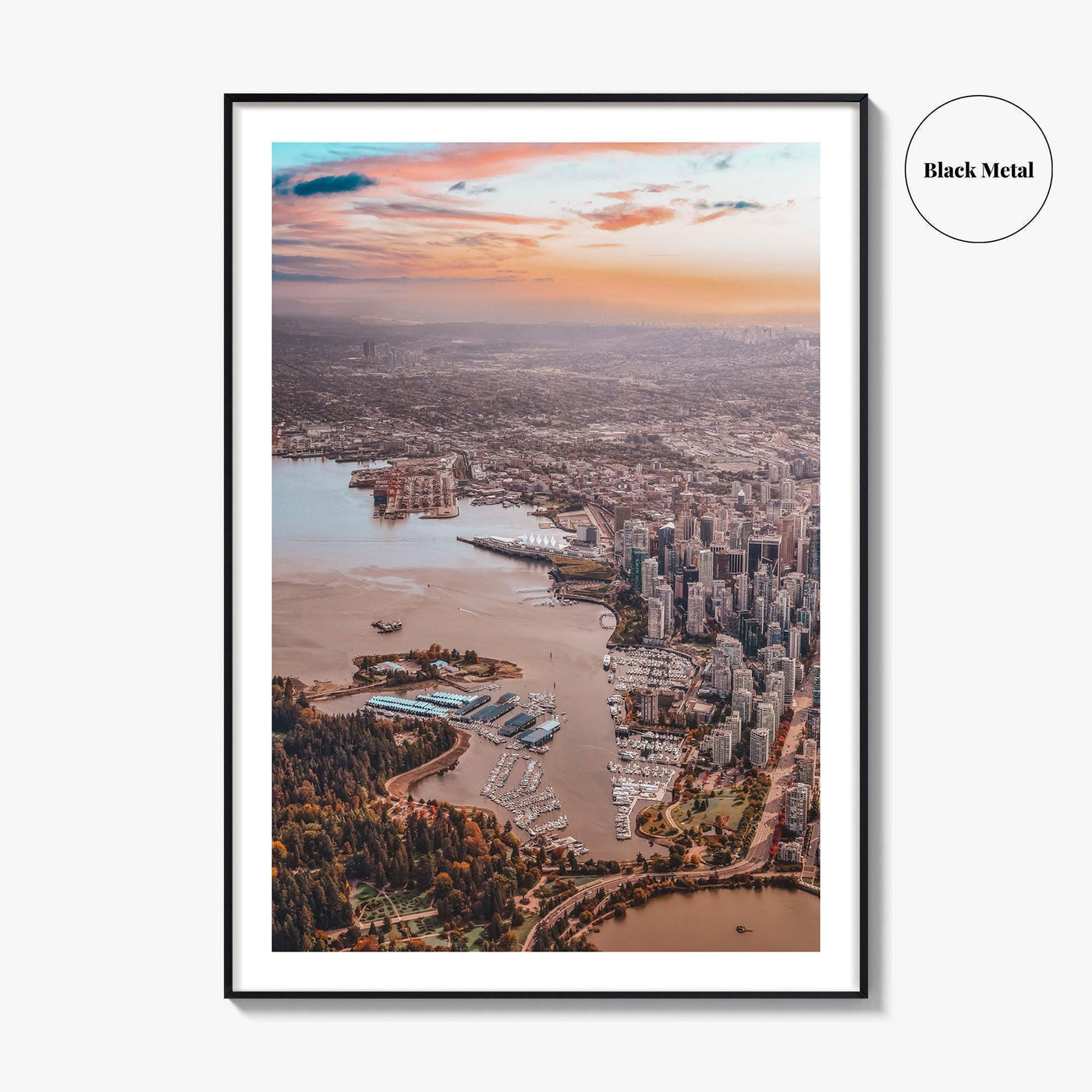 Vancouver Skyline Fine Art Photo Print, Downtown, Stanley Park, BC, Canada, Harbour, Poster