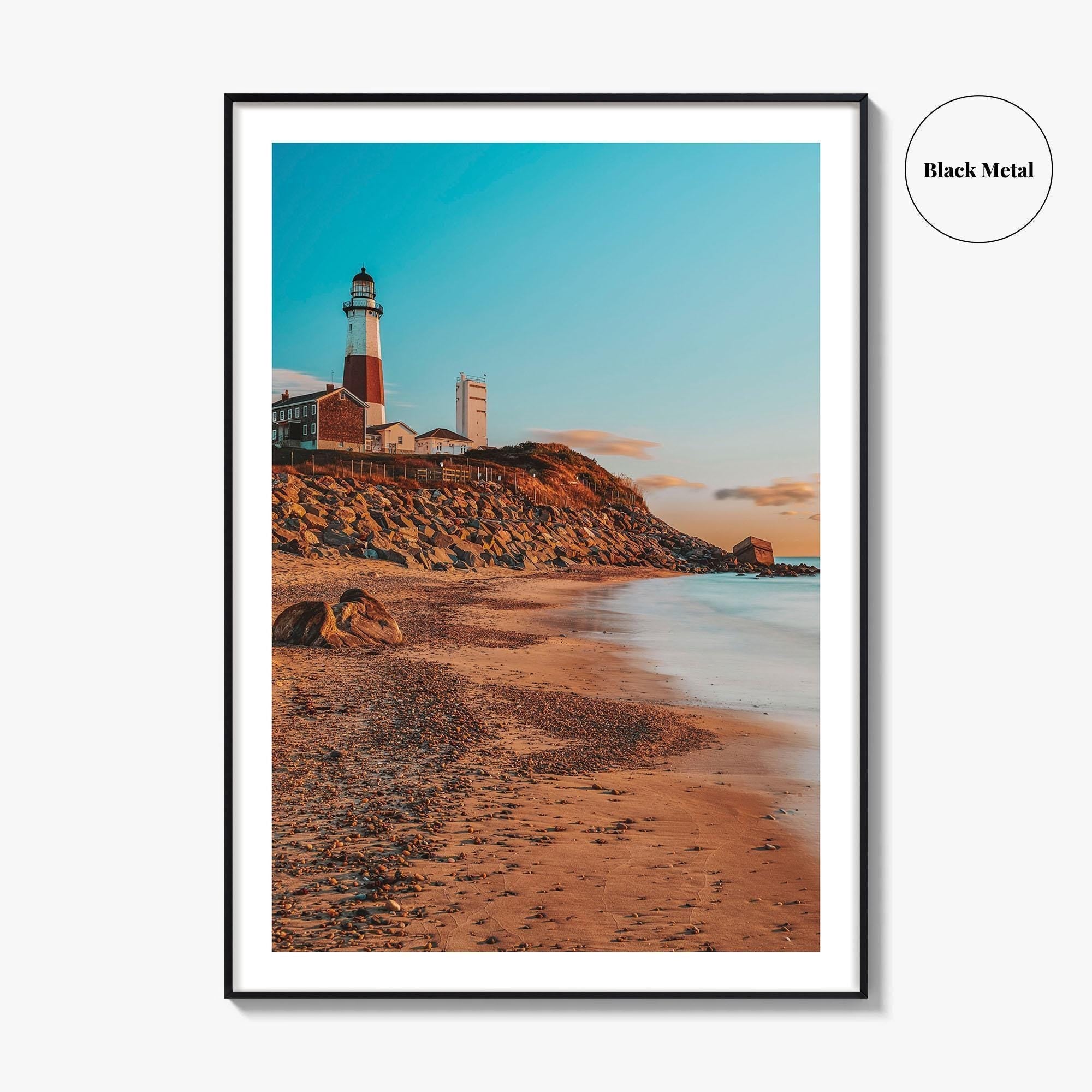Montauk Fine Art Photo Print, Lighthouse Beach, Long Island New York Wall Decor Poster