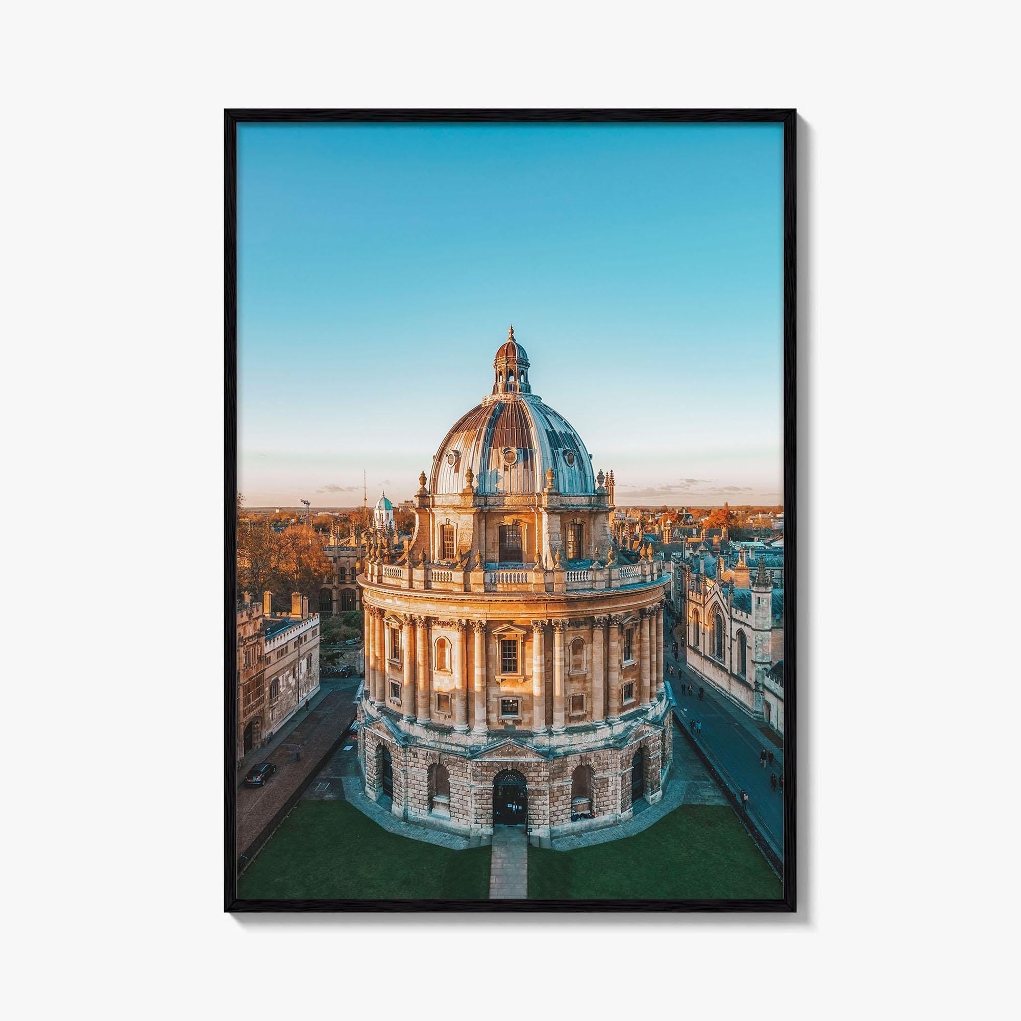 Oxford England Skyline Fine Art Photo Print, Aerial View, Oxfordshire UK Wall Decor Poster