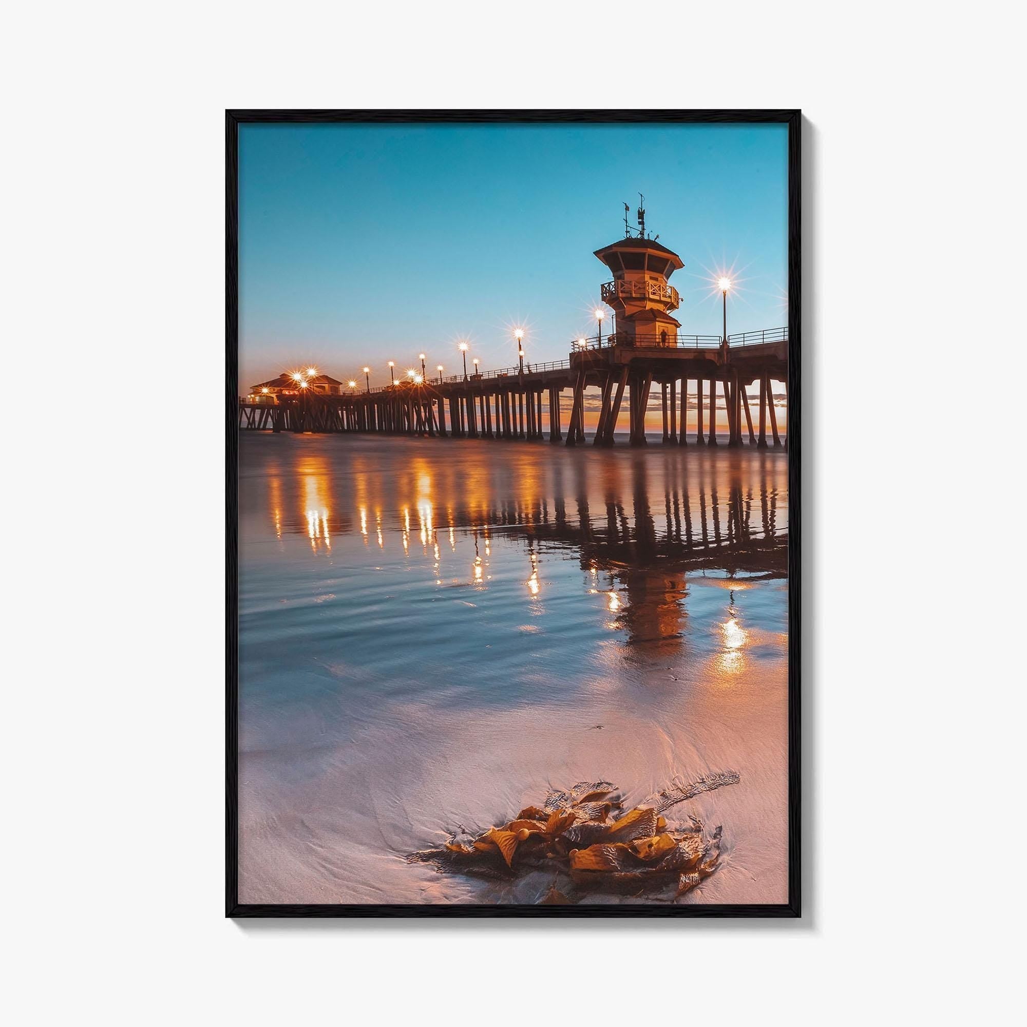 Huntington Beach Pier Fine Art Photo Print, Orange County, California USA Wall Poster