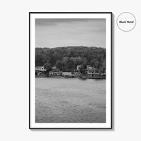 Lake of the Ozarks Black and White Fine Art Photo Print, Missouri Poster