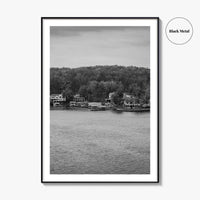Lake of the Ozarks Black and White Fine Art Photo Print, Missouri Poster