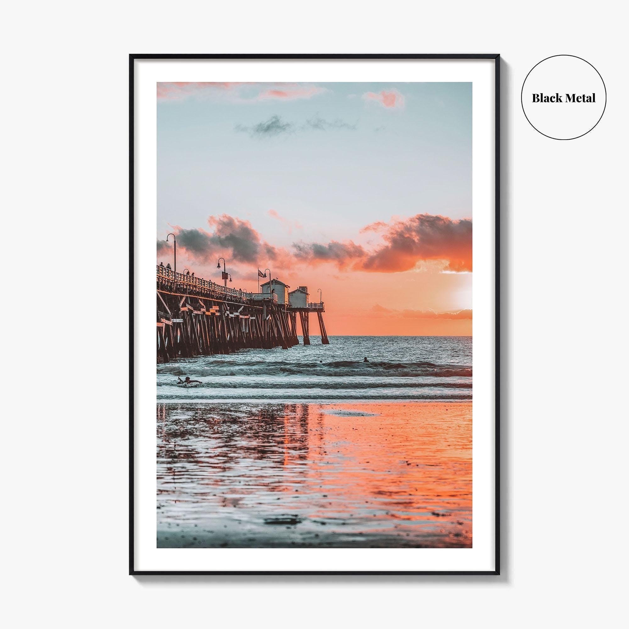 San Clemente Fine Art Photo Print, Pier, Beach, Orange County California, USA Wall Poster