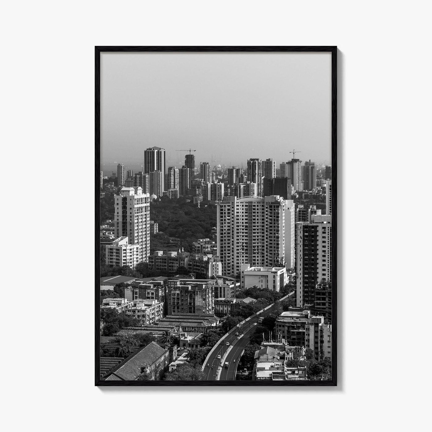 Mumbai Black and White Fine Art Photo Print, Bombay, Maharashtra India, Wall Decor Poster