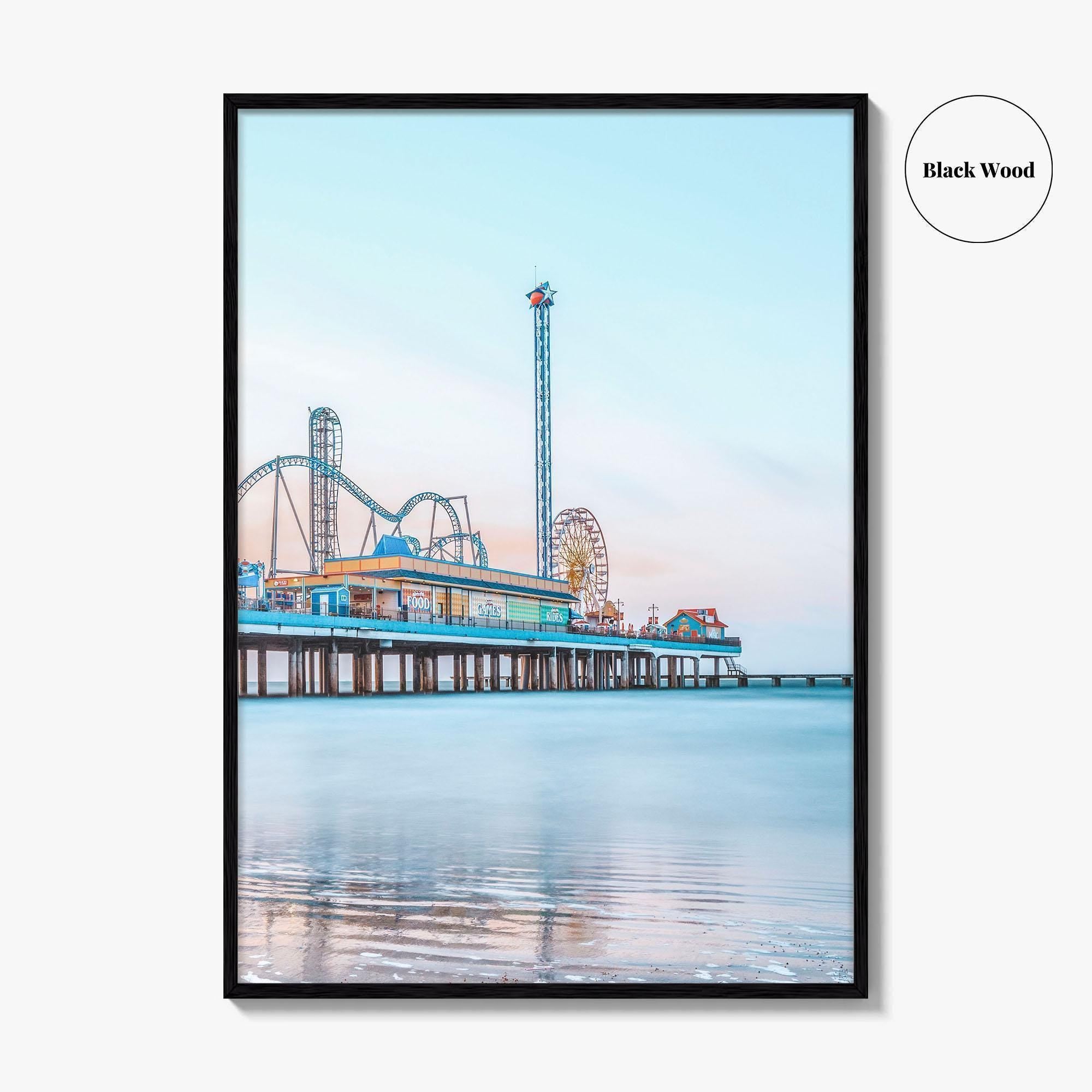 Galveston Fine Art Photo Print, Texas, USA, Pleasure Pier Wall Poster
