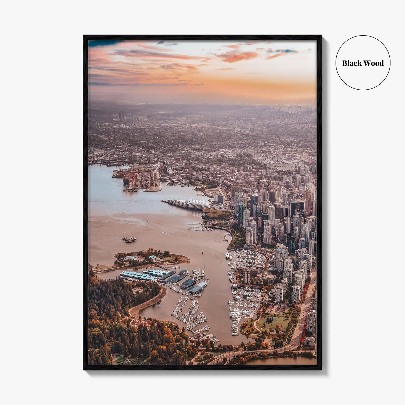 Vancouver Skyline Fine Art Photo Print, Downtown, Stanley Park, BC, Canada, Harbour, Poster