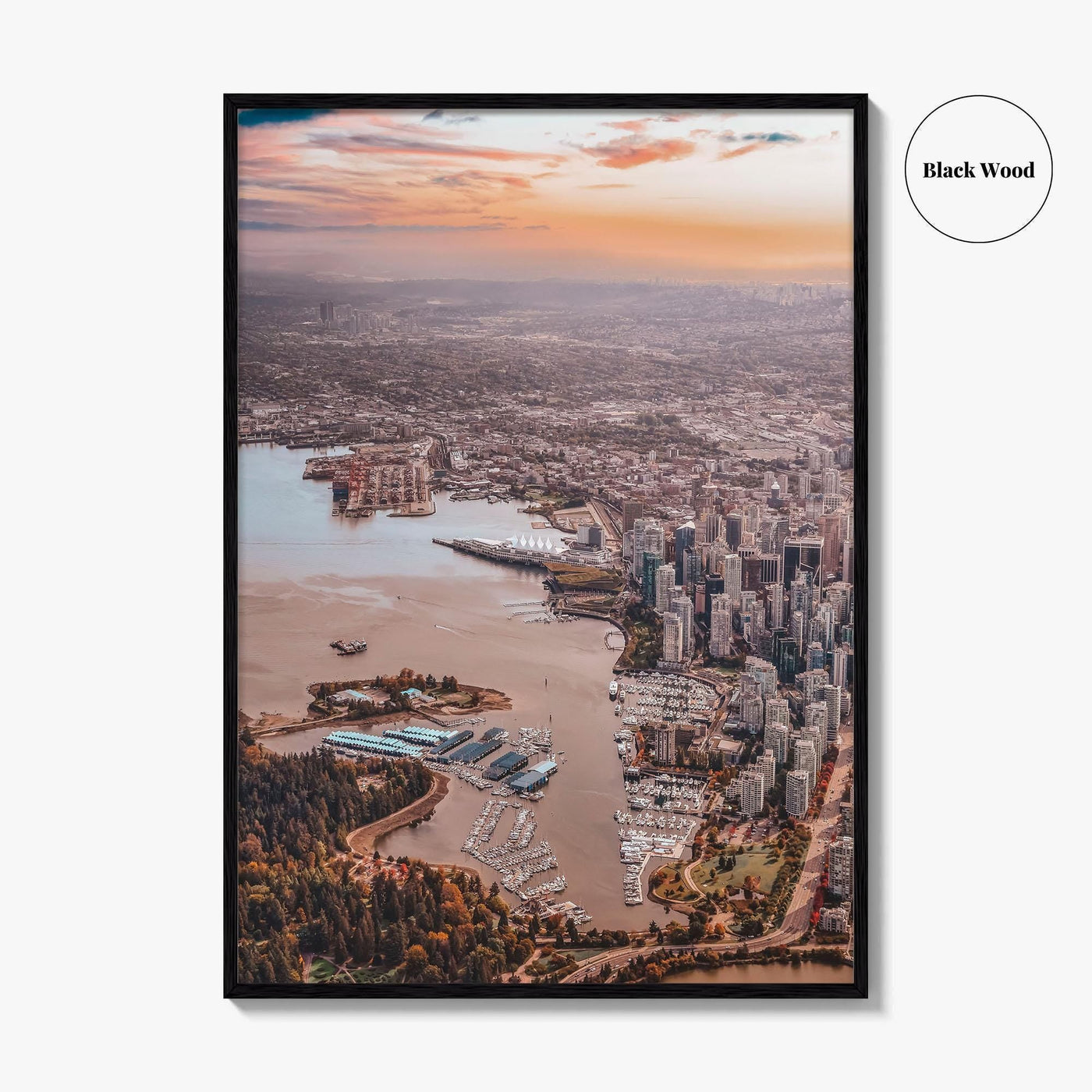 Vancouver Skyline Fine Art Photo Print, Downtown, Stanley Park, BC, Canada, Harbour, Poster