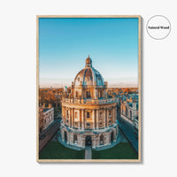 Oxford England Skyline Fine Art Photo Print, Aerial View, Oxfordshire UK Wall Decor Poster