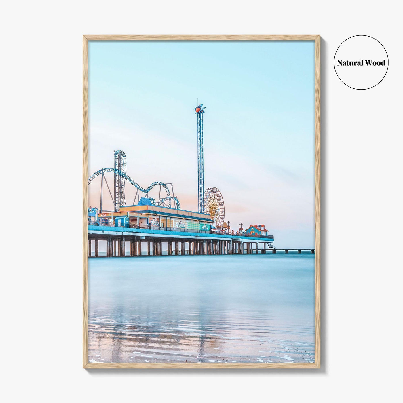Galveston Fine Art Photo Print, Texas, USA, Pleasure Pier Wall Poster