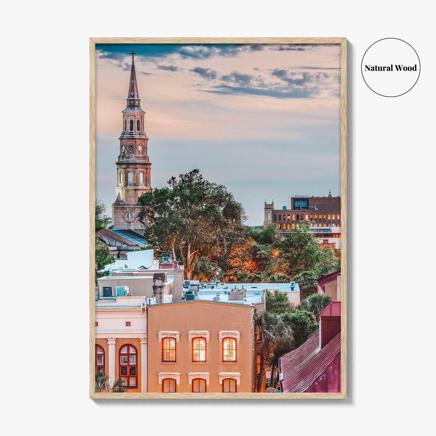 Charleston South Carolina Skyline Fine Art Photo Print, Wall Poster, USA
