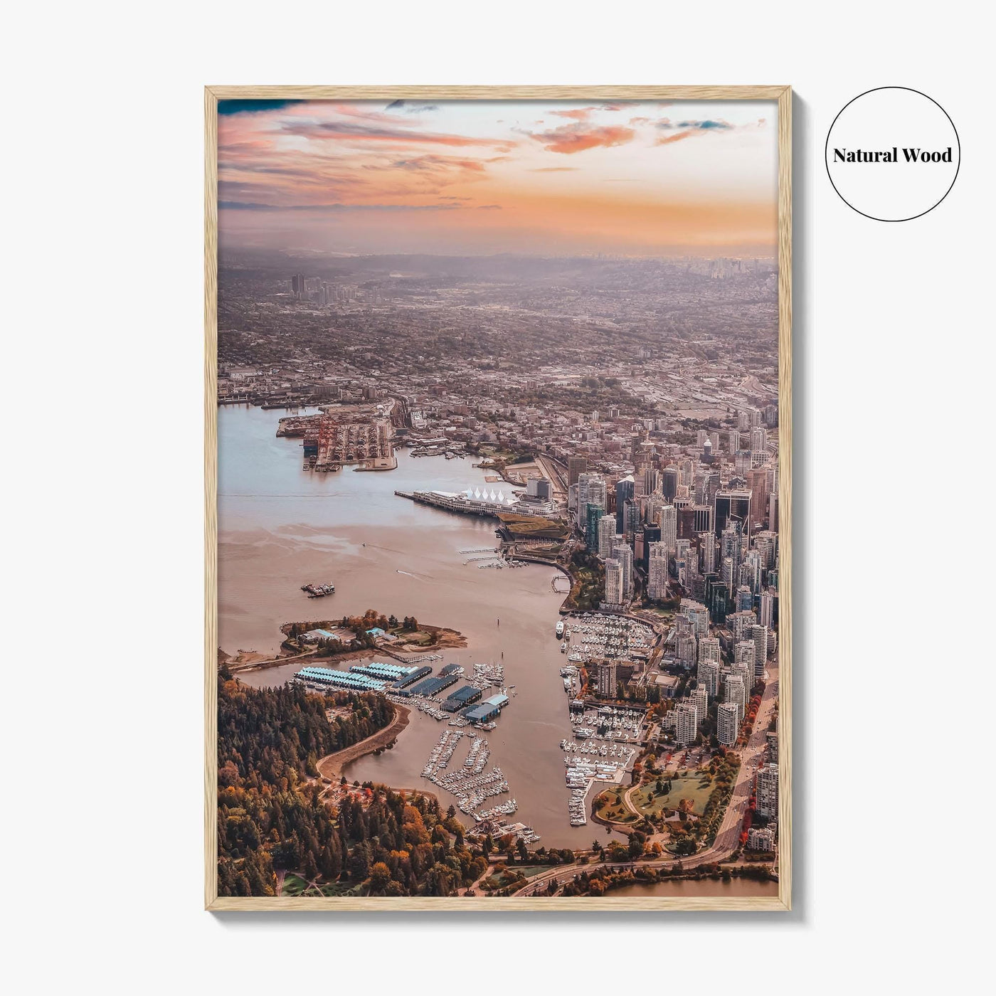 Vancouver Skyline Fine Art Photo Print, Downtown, Stanley Park, BC, Canada, Harbour, Poster