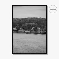 Lake of the Ozarks Black and White Fine Art Photo Print, Missouri Poster