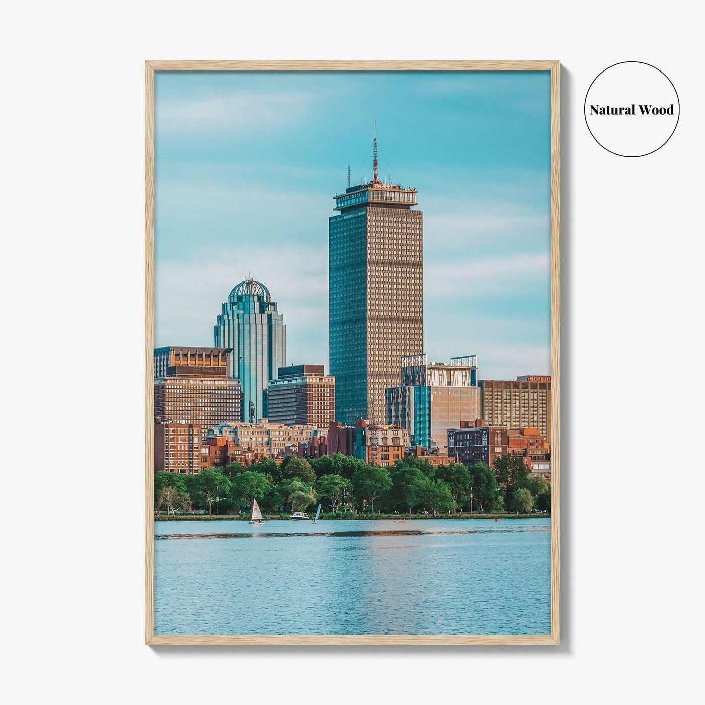 Boston Skyline Fine Art Photo Print, Charles River, Cambridge Massachusetts, USA Wall Decor