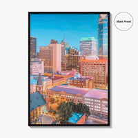 Oklahoma City Skyline Fine Art Photo Print, Oklahoma USA Wall Decor Poster, OKC